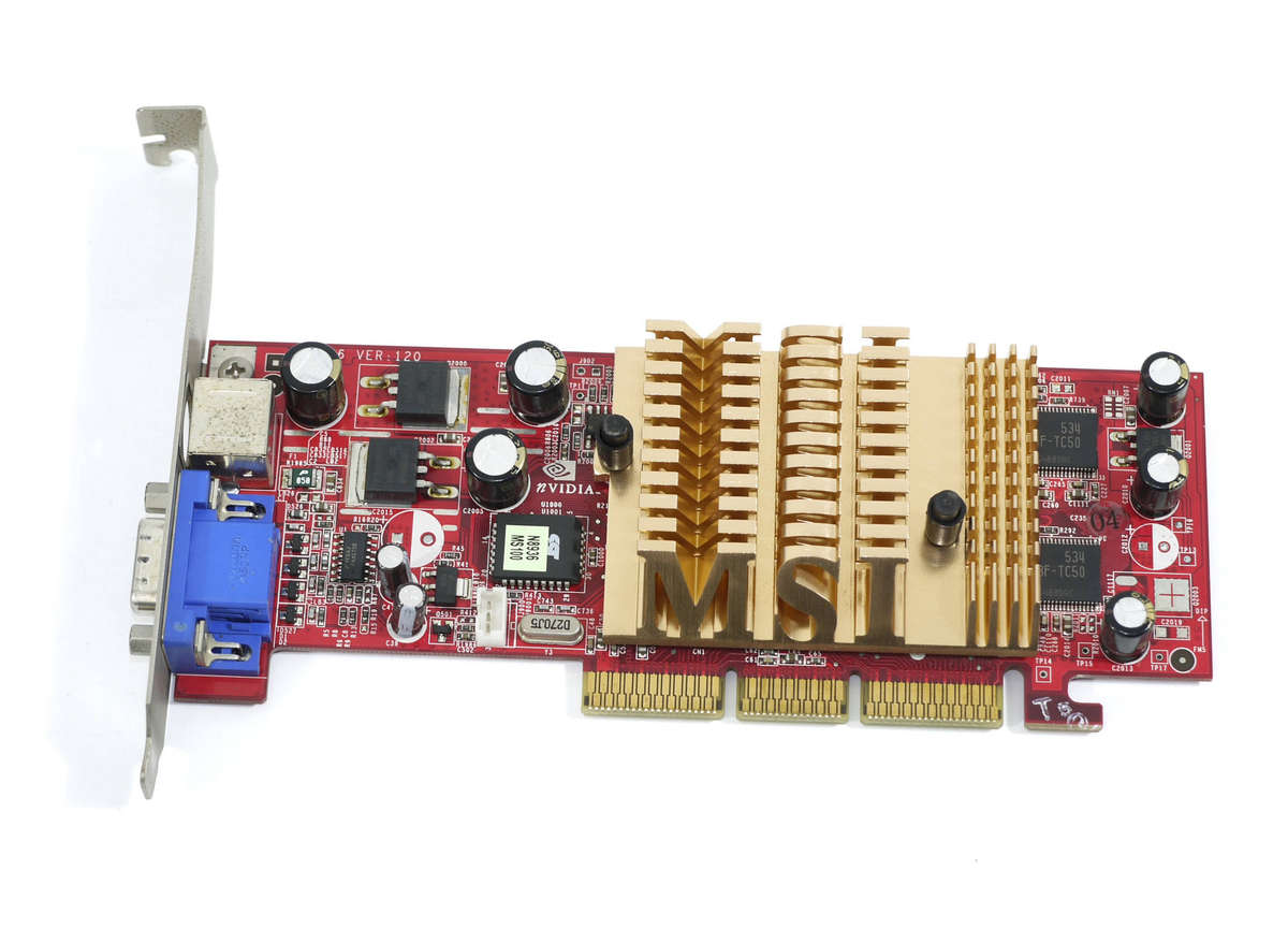 MSI Nvidia GeForce 128MB - FX 5200 FX5200-T128 AGP Graphics card