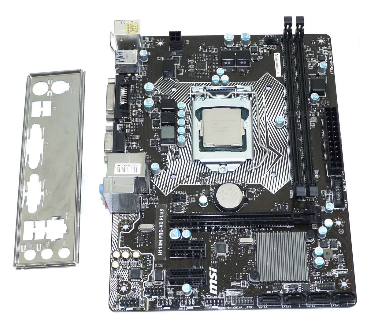 7th Gen CPU, 6th & 7th Gen Motherboard - Intel Pentium G4560 @ 3.50GHz, DDR4, MSI H110M PRO-VD PLUS