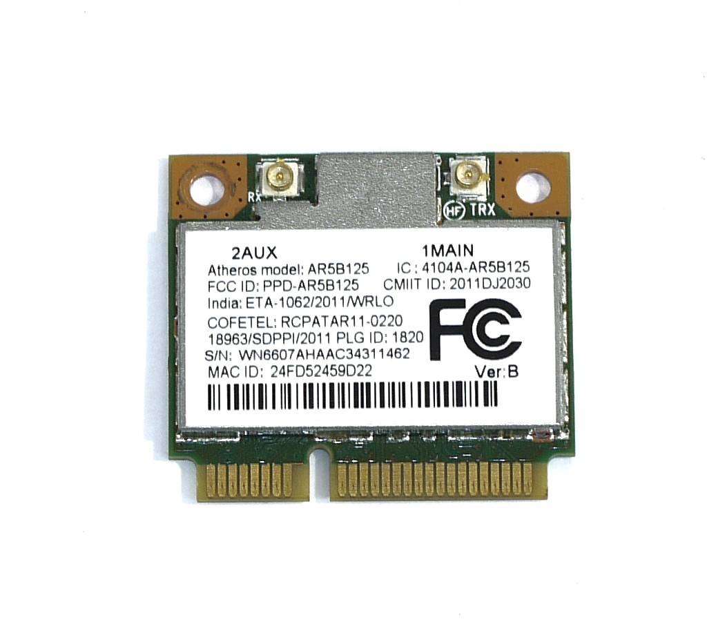 Wireless Network Adapter - Mini PCIe, 2.4GHz up to 150Mbps - AR5B125
