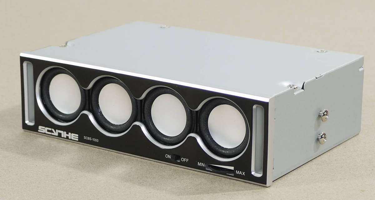Desktop PC Speaker - Scythe SCBS-1000-BK KAMA BAY SPEAKER 5.25 [ISSUES: VOLUME CANNOT BE CHANGED]