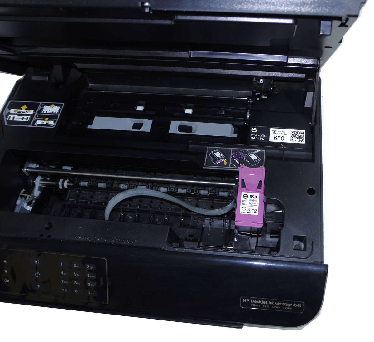 HP Deskjet Ink Advantage 4645 - Print, Scan, Copy, Fax [INK Needs to be Replaced]