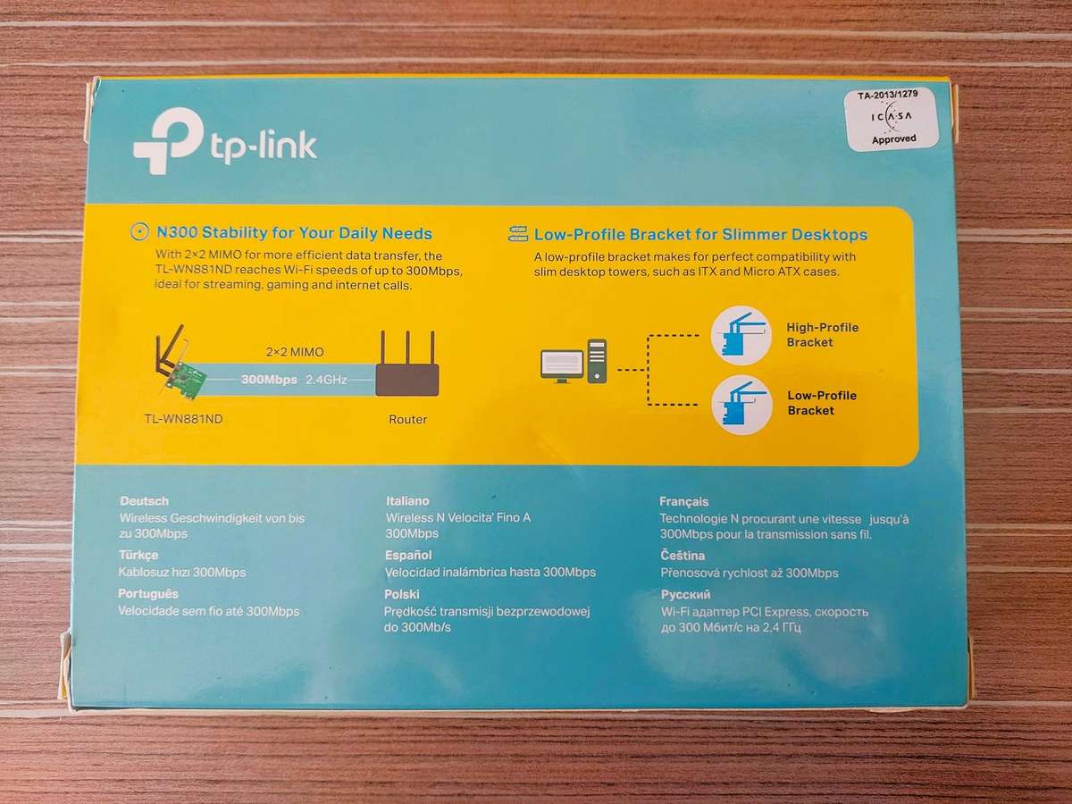 TP-LINK 300Mbps Wireless PCI Express Adaptor