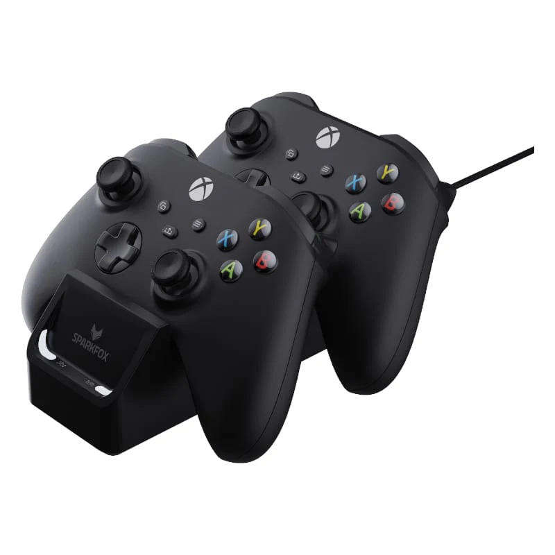 Sparkfox Xbox Series X Dual Controller Charging Dock with 2 x Rechargable Batteries