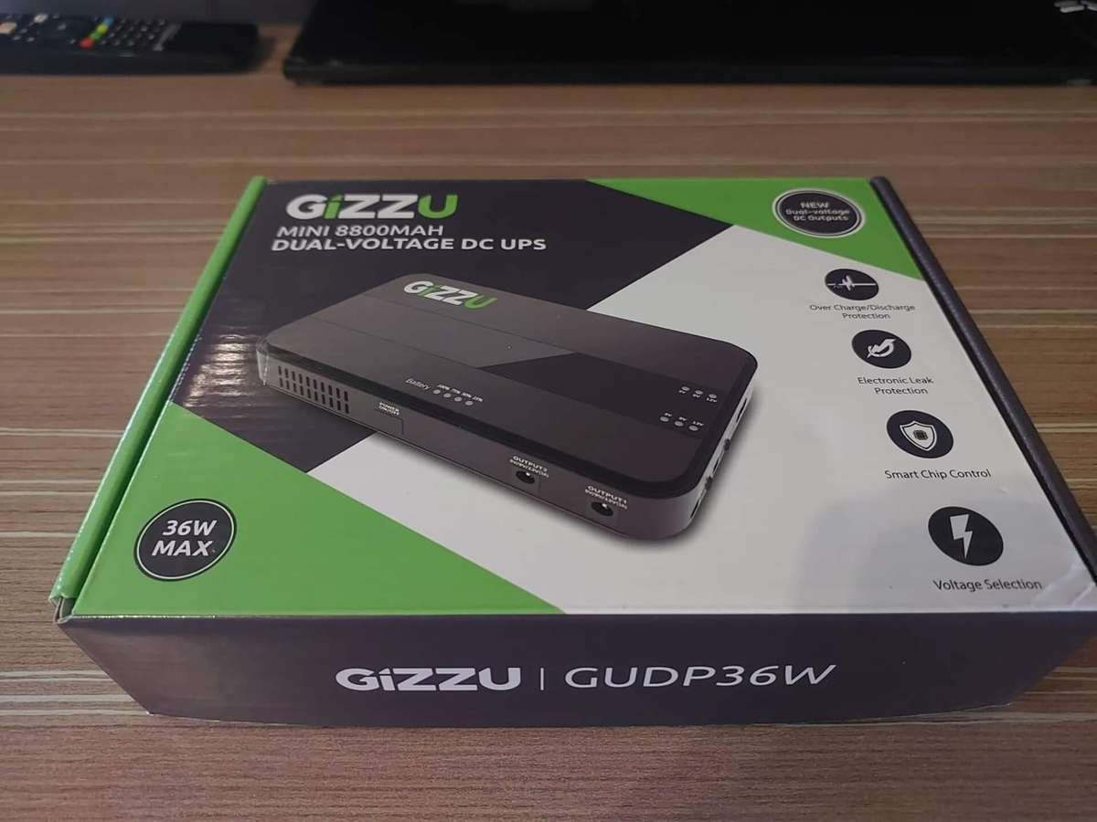 Gizzu 6W 32Wh 8800mAh Mini Dual DC UPS (Lithium-Ion Batteries)