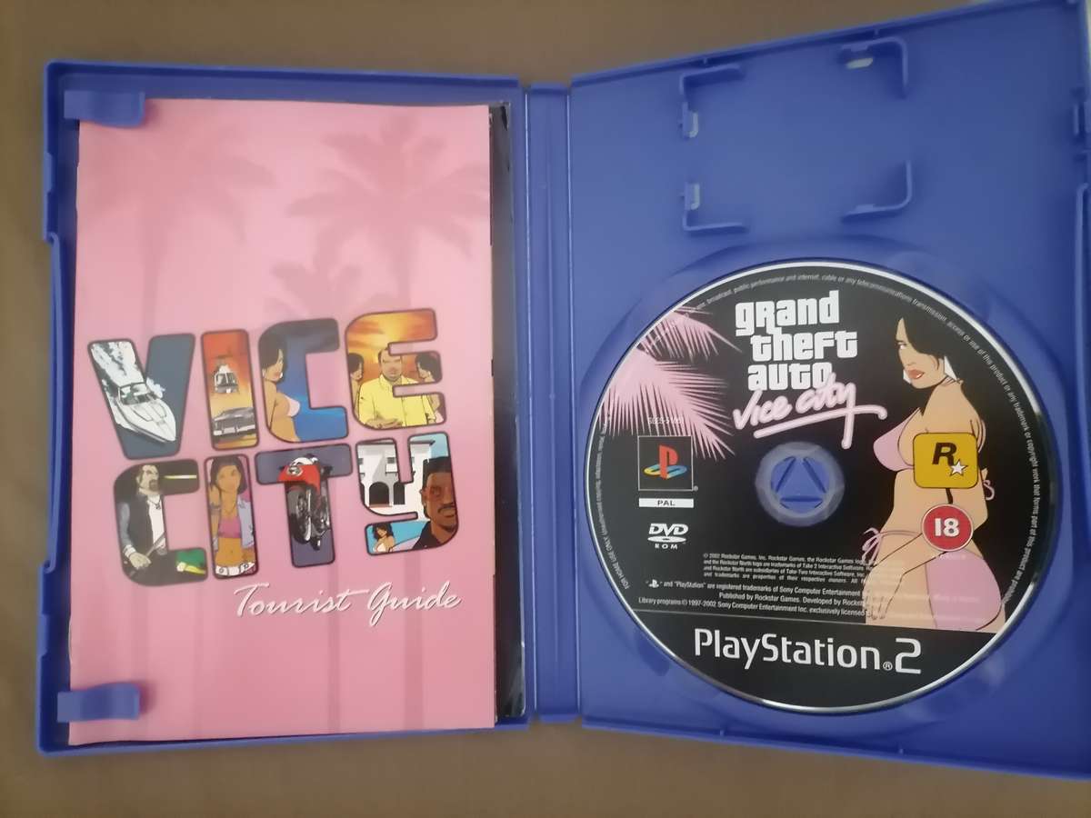Grand Theft Auto: Vice City - Playstation 2 - SLES 51061 - WITH BOOKLET - NEAR MINT