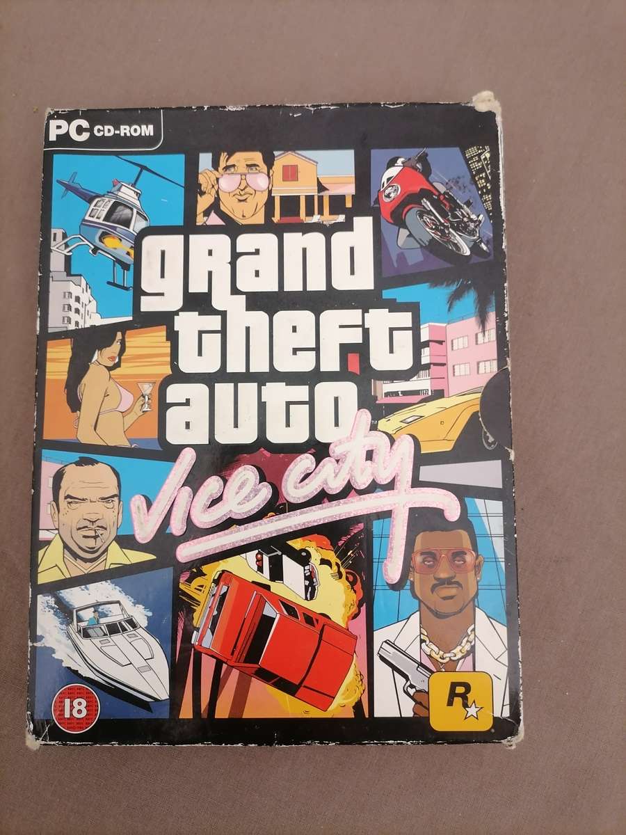 Grand Theft Auto Vice City PC WINDOWS 98/2000/ME/XP BIG BOX - WITH BOOKLET AND MAP/POSTER - NM