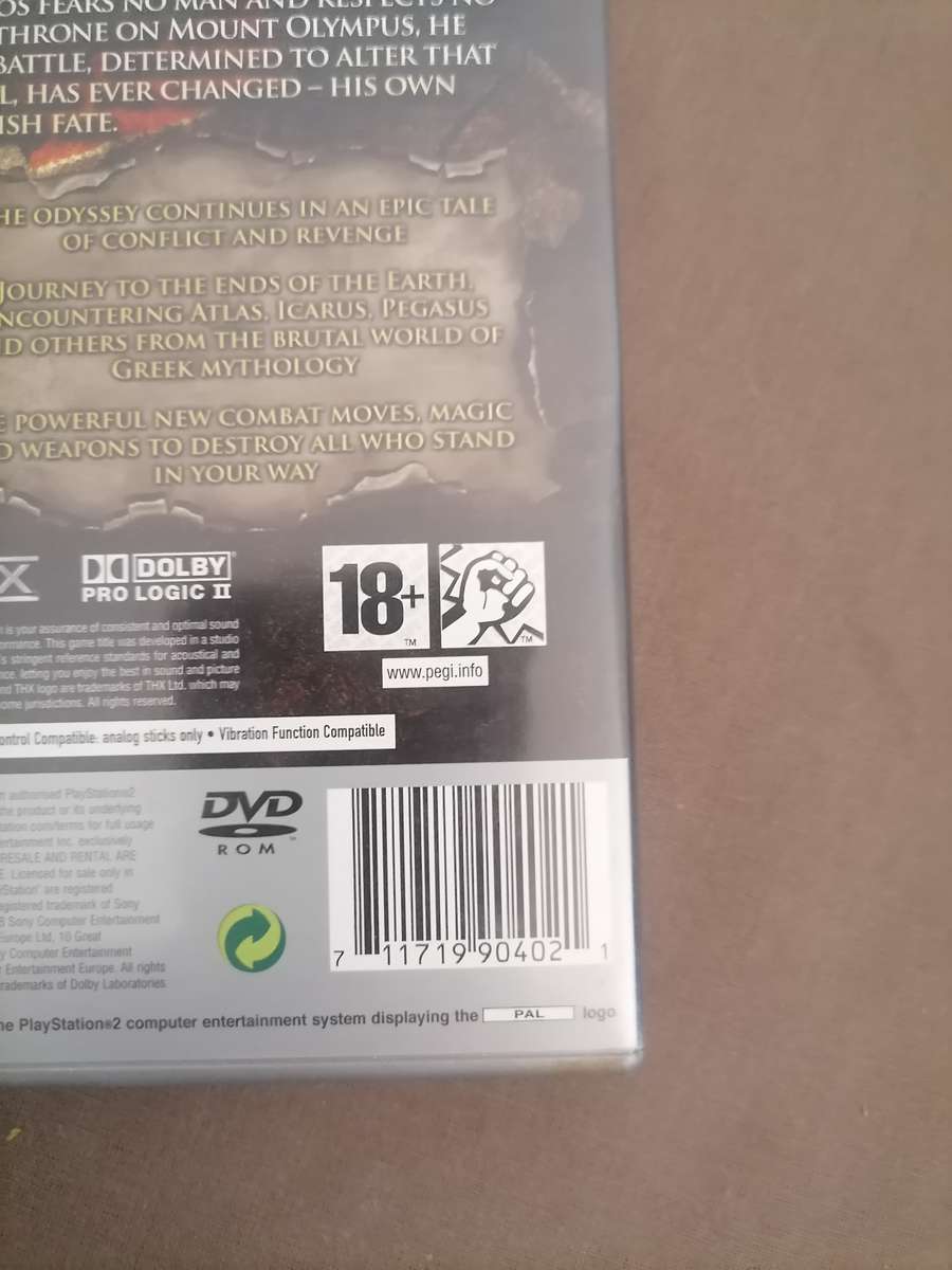 God Of War 2 - PLATINUM - Playstation 2 - WITH BOOKLET NEAR MINT CONDITION