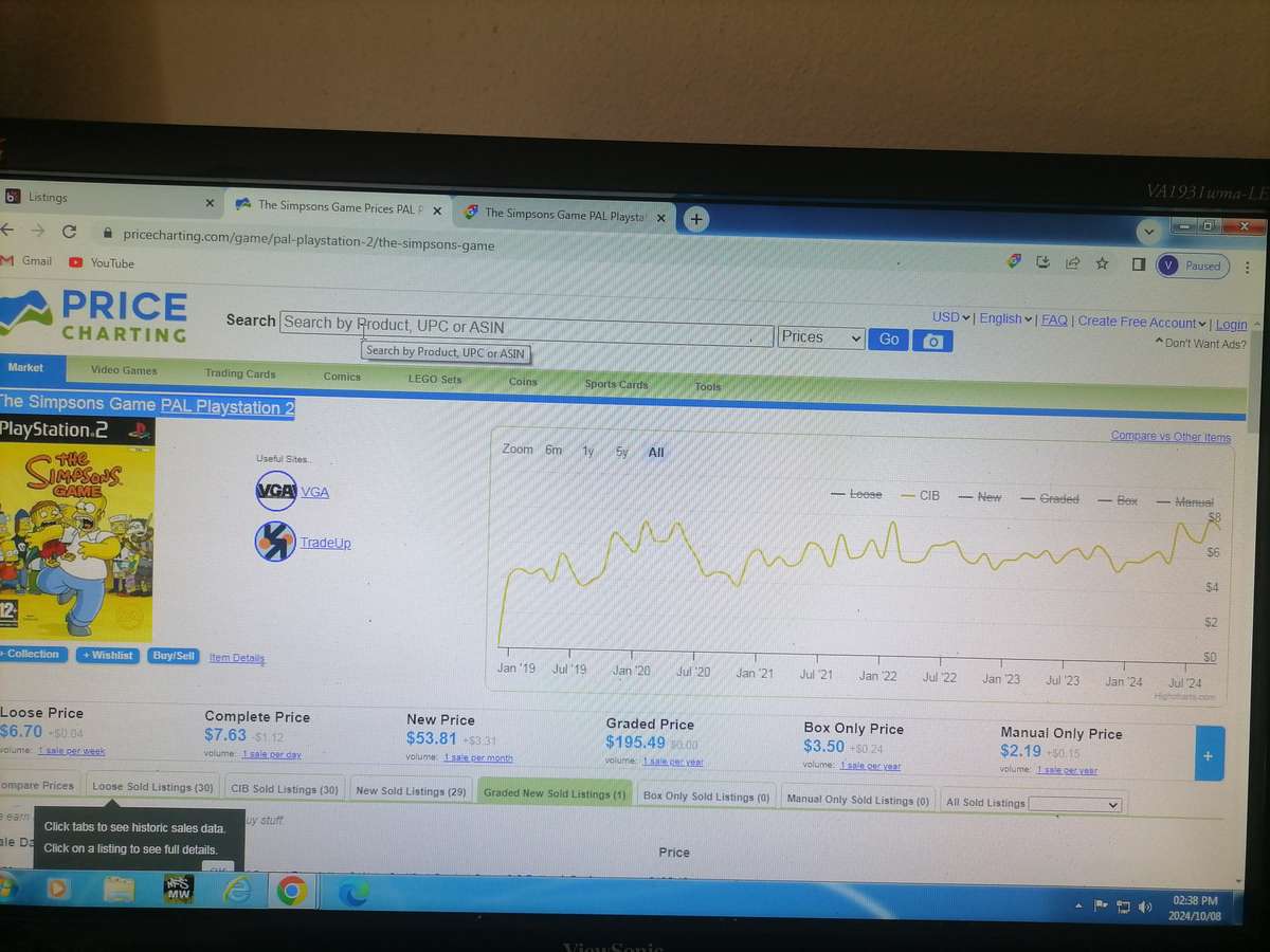 The Simpsons Game- Playstation 2 - WITH BOOKLET NEAR MINT CONDITION