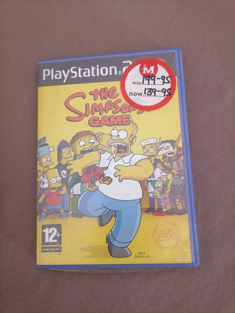 The Simpsons Game- Playstation 2 - WITH BOOKLET NEAR MINT CONDITION