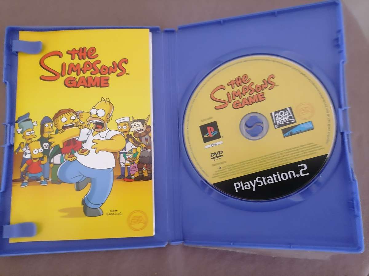 The Simpsons Game- Playstation 2 - WITH BOOKLET NEAR MINT CONDITION