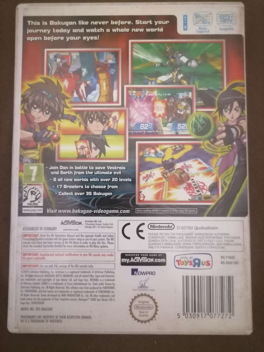 Bakugan Battle Brawlers PAL Wii