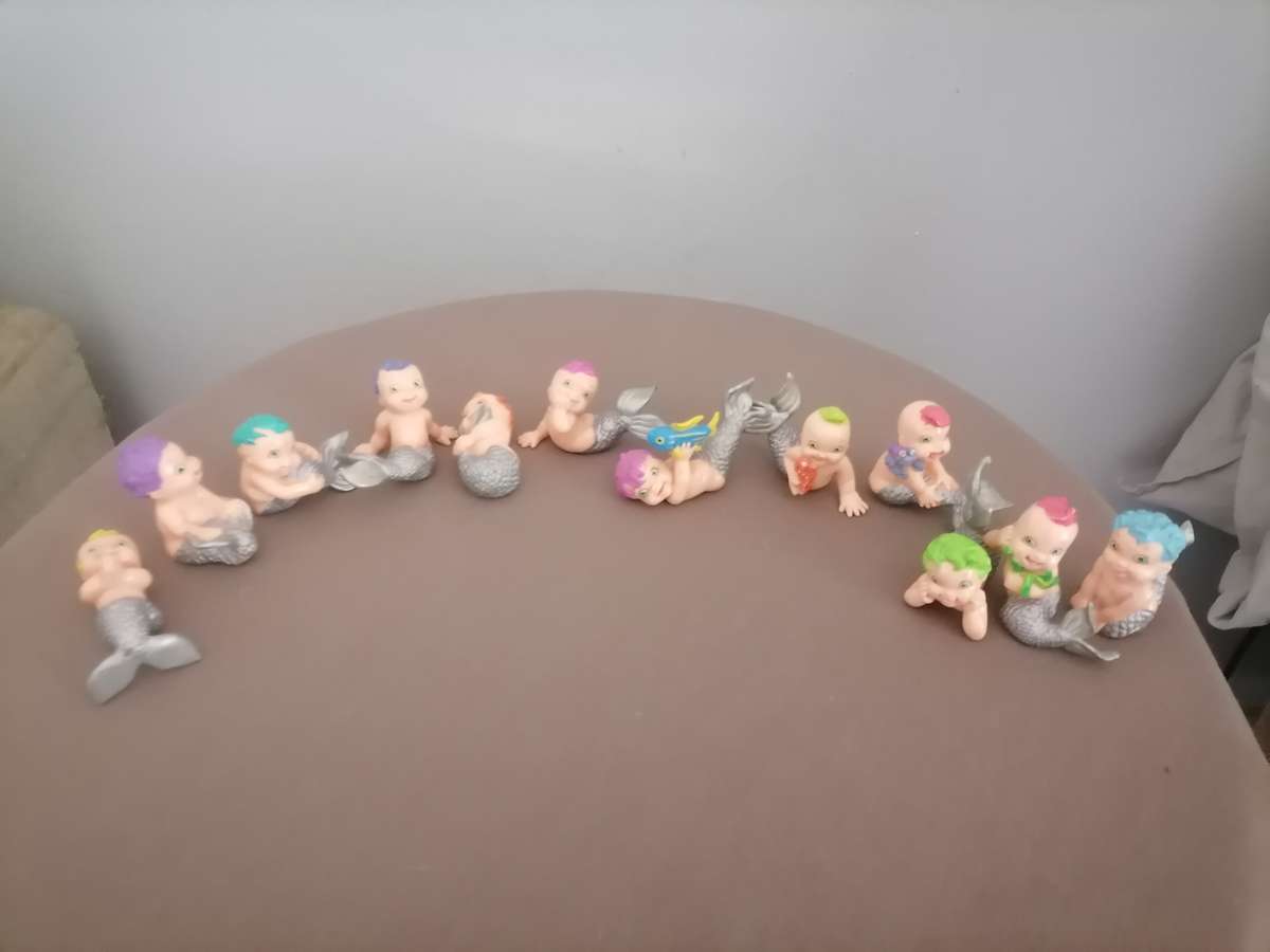 GALOOB 12 Mermaid Merbabies Magic Diaper Babies 1991 - Toys Different Vintage RARE