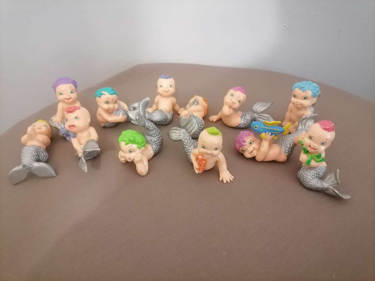 GALOOB 12 Mermaid Merbabies Magic Diaper Babies 1991 - Toys Different Vintage RARE