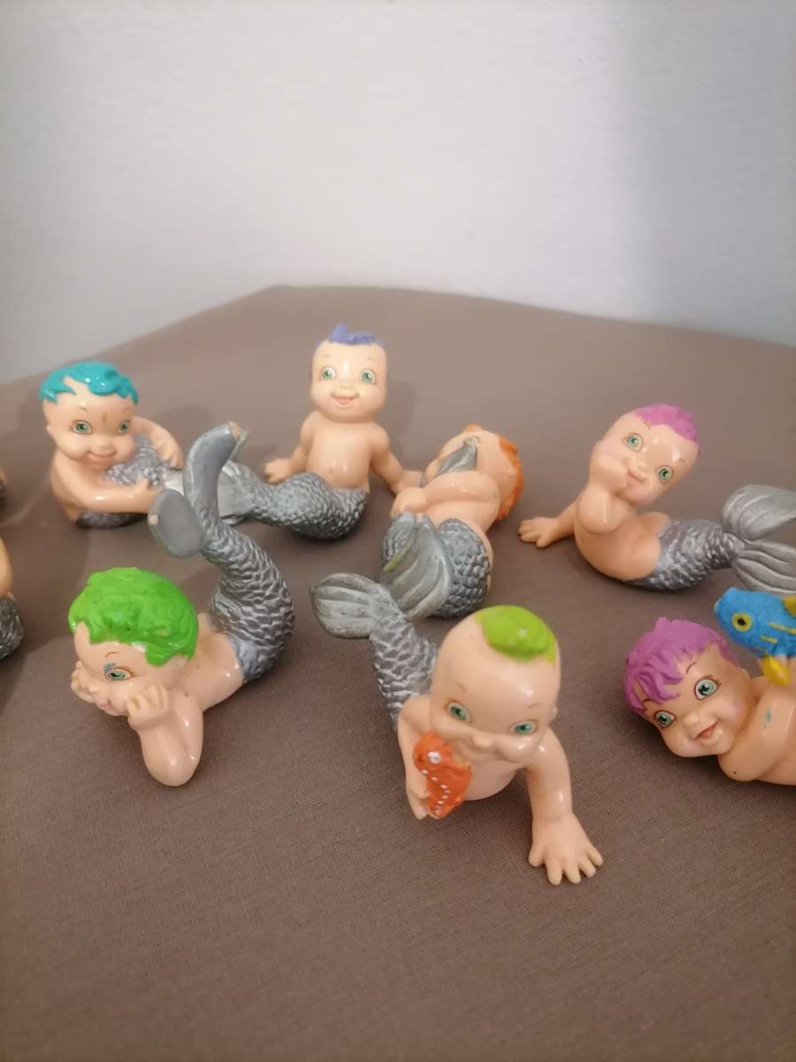 GALOOB 12 Mermaid Merbabies Magic Diaper Babies 1991 - Toys Different Vintage RARE