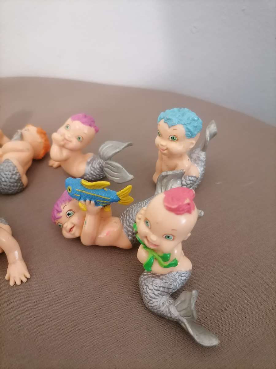 GALOOB 12 Mermaid Merbabies Magic Diaper Babies 1991 - Toys Different Vintage RARE