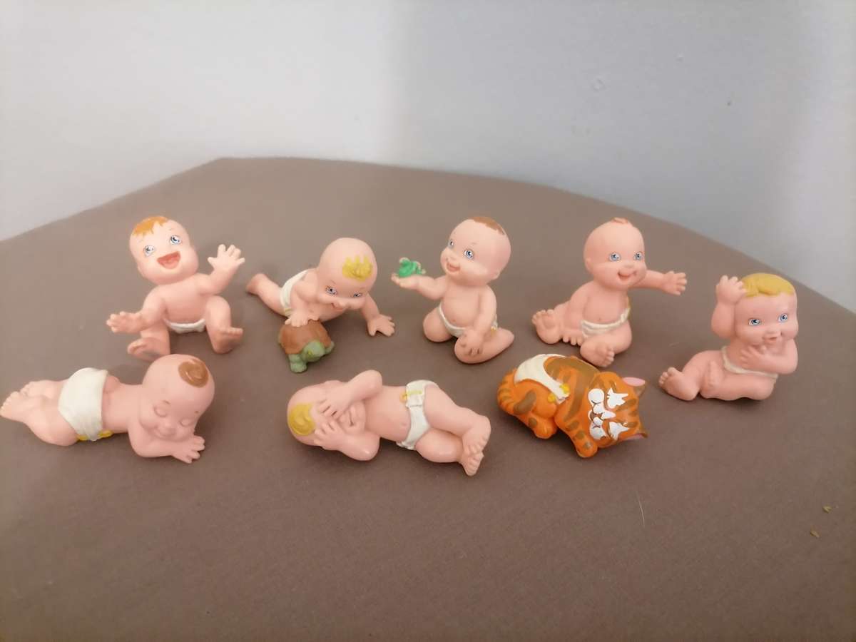 GALOOB 7 PA Magic Diaper Babies 1991 - Toys Different Vintage RARE