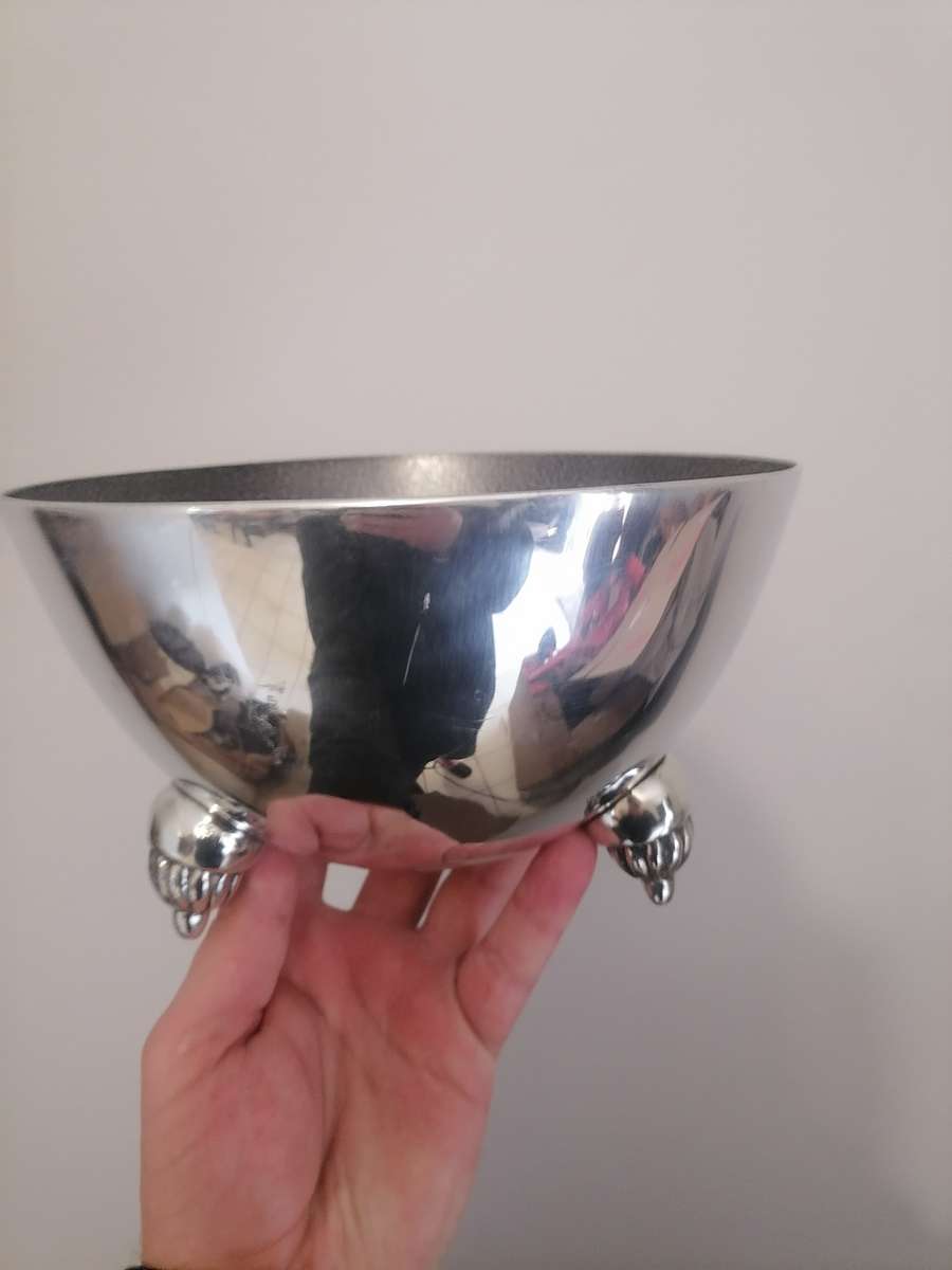 Like Carol Boyce Salad Bowl 20 CM W X 11 CM H - Coaster Holder 11 CM W X 7,5 CM H Metal