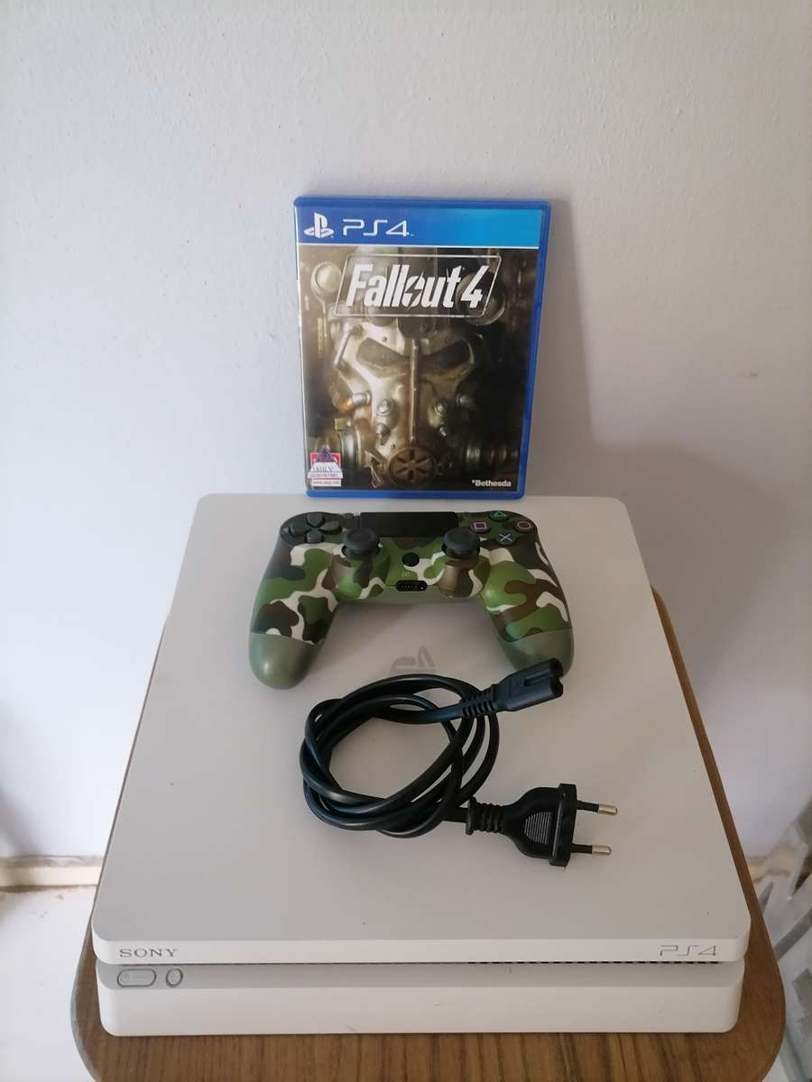 PLAYSTATION 4 Slim - 500GB - With PS4 Fallout 4 Game With Generic Controller - 100% WORKING