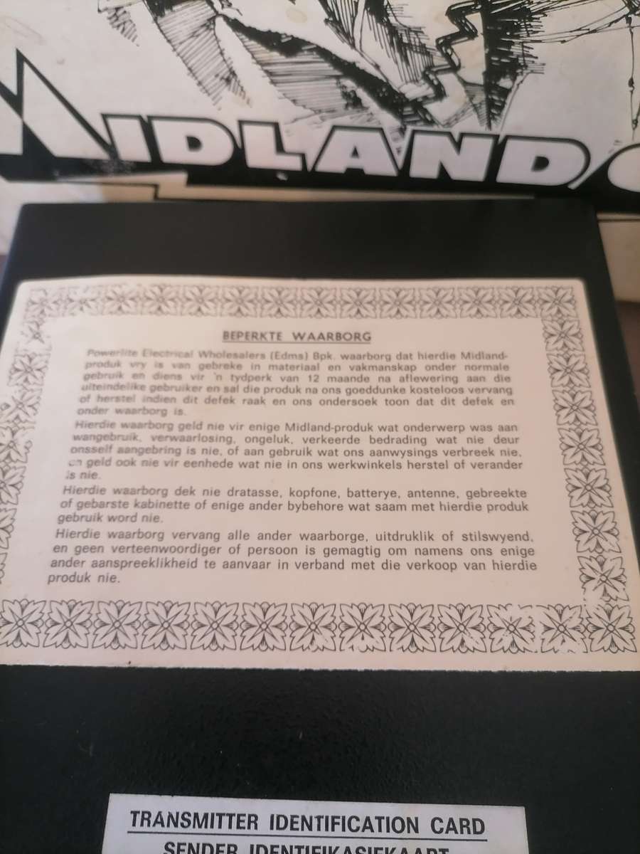 Vintage 1977 - Midland Model 13-857 CB RADIO BRAND NEW IN THE BOX NEVER BEEN USED