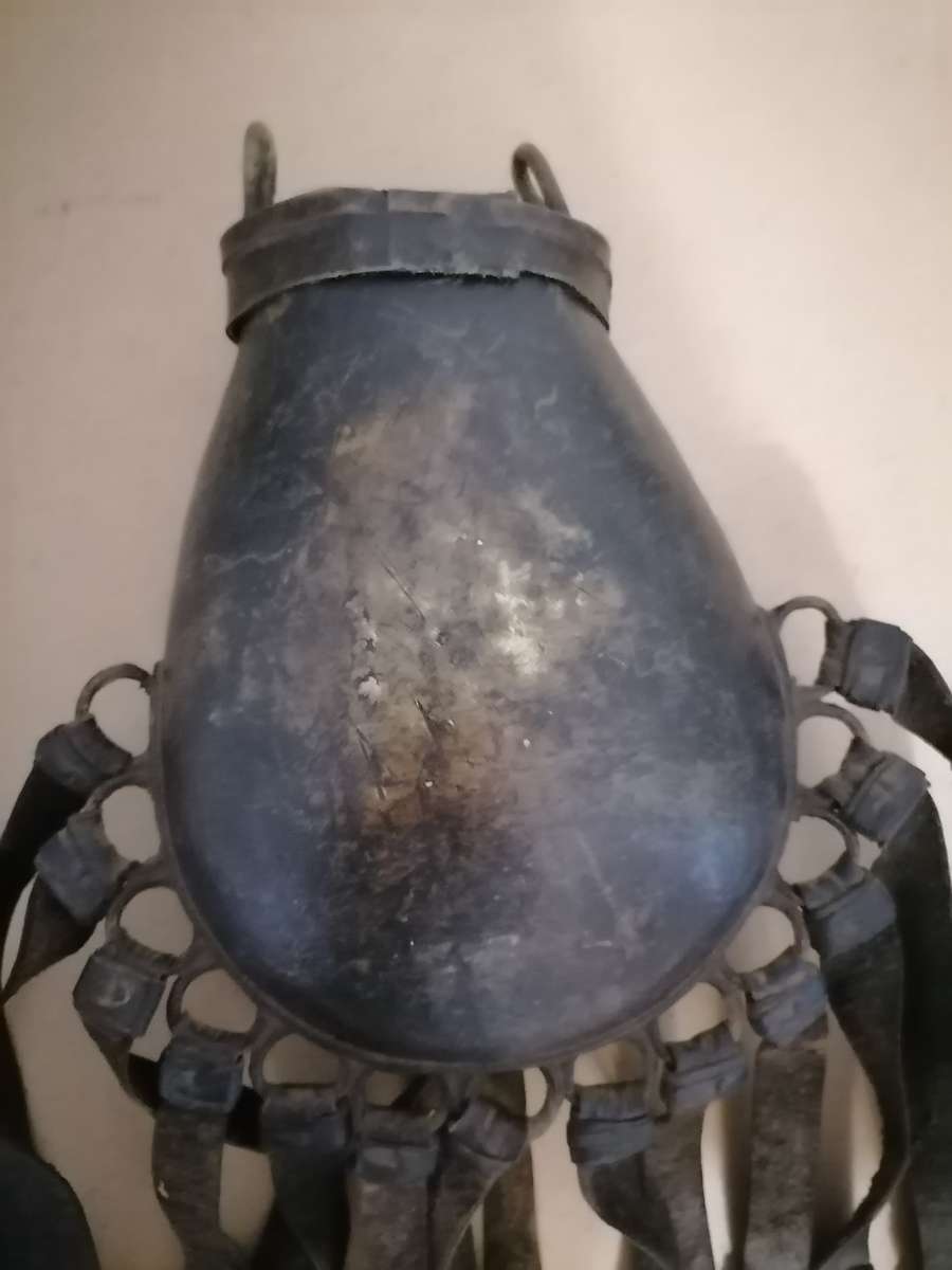 LATE 19TH CENTURY - Antique Nupe of Nigeria Tribal Bronze Bag ARTEFACT - herbal medicines, Traveling