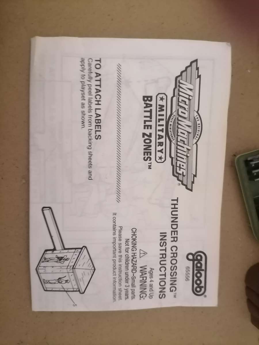 1996 - Vintage Galoob Micro Machines Military BATTLE - THUNDER CROSSING - COMPLETE - 100% ORIGINAL