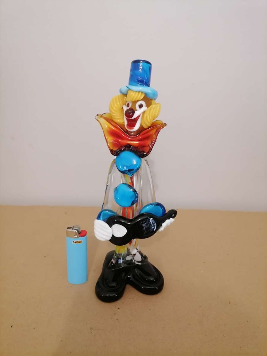 Murano Art Glass Clown 27 CM - AMAZING CONDITION