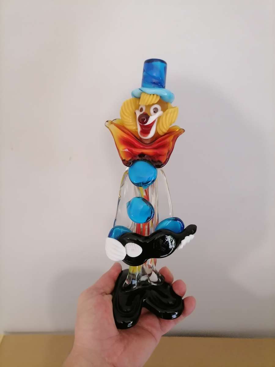 Murano Art Glass Clown 27 CM - AMAZING CONDITION