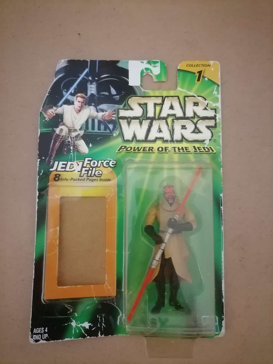 Year 2000 Hasbro Star Wars Power Of The Jedi Darth Maul Action Figure with packaging