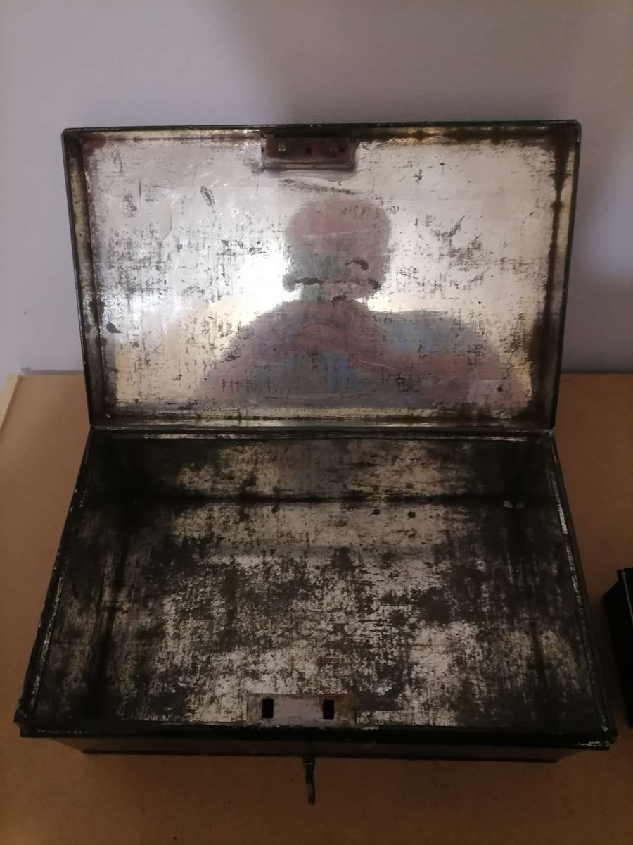 Vintage Money Boxes Large one has a Key - Small one Chad Valley