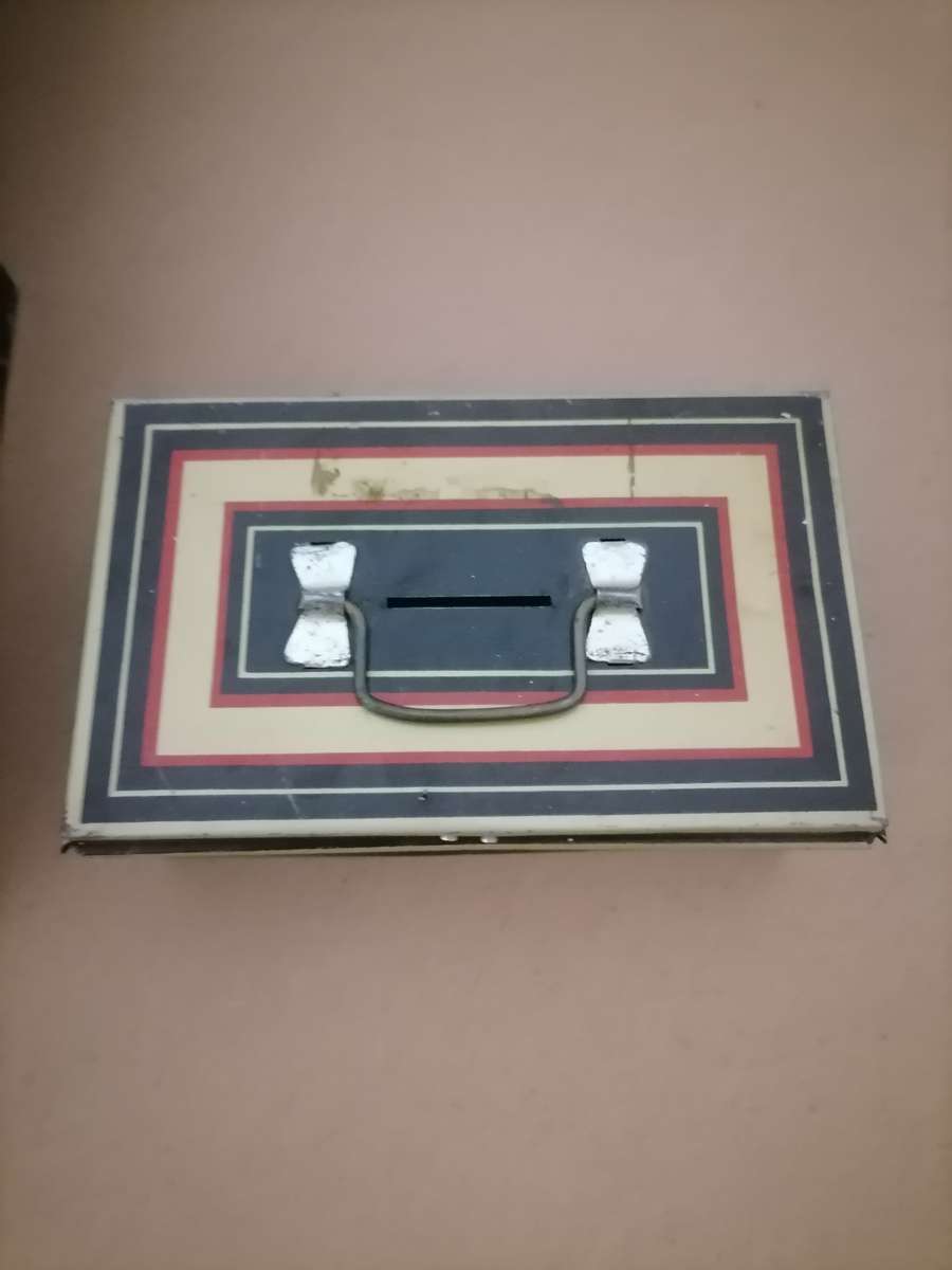 Vintage Money Boxes Large one has a Key - Small one Chad Valley