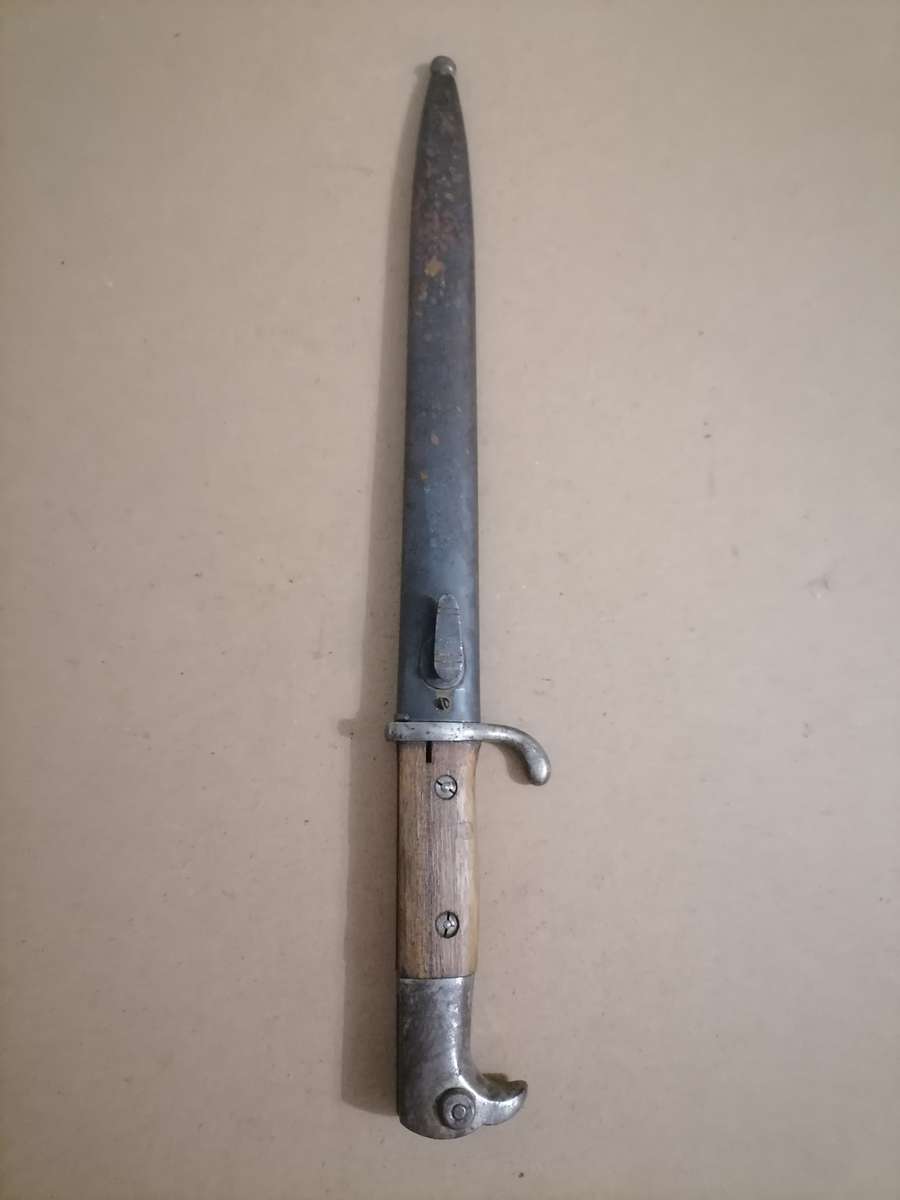 VERY RARE KS 98 - 1917 - E & F Horster Solingen German Saw-Back Bayonet  & SHEATH - 40 CM