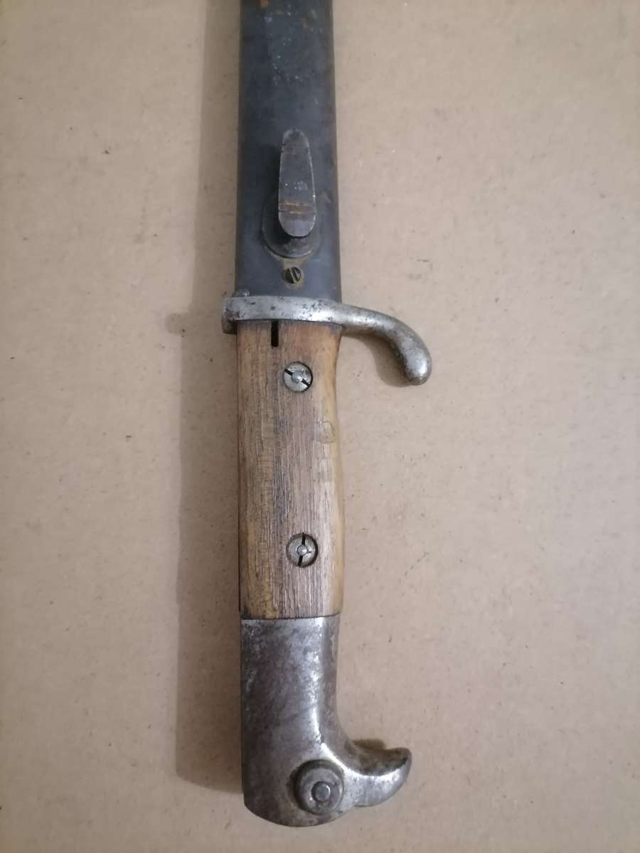 VERY RARE KS 98 - 1917 - E & F Horster Solingen German Saw-Back Bayonet  & SHEATH - 40 CM