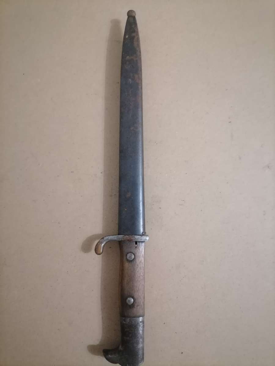 VERY RARE KS 98 - 1917 - E & F Horster Solingen German Saw-Back Bayonet  & SHEATH - 40 CM
