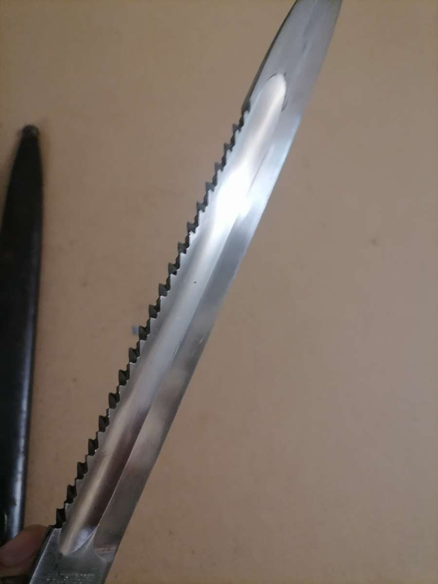 VERY RARE KS 98 - 1917 - E & F Horster Solingen German Saw-Back Bayonet  & SHEATH - 40 CM