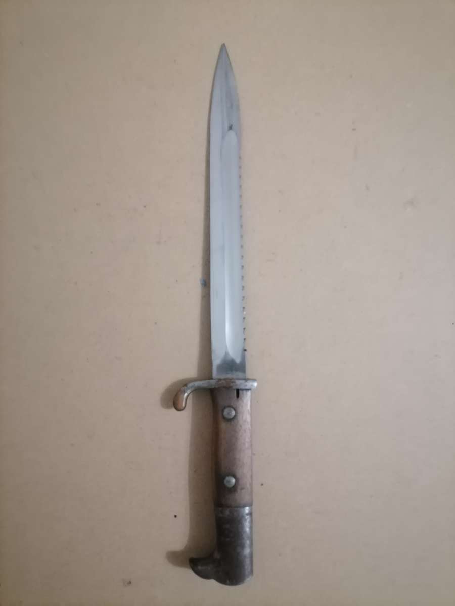 VERY RARE KS 98 - 1917 - E & F Horster Solingen German Saw-Back Bayonet  & SHEATH - 40 CM