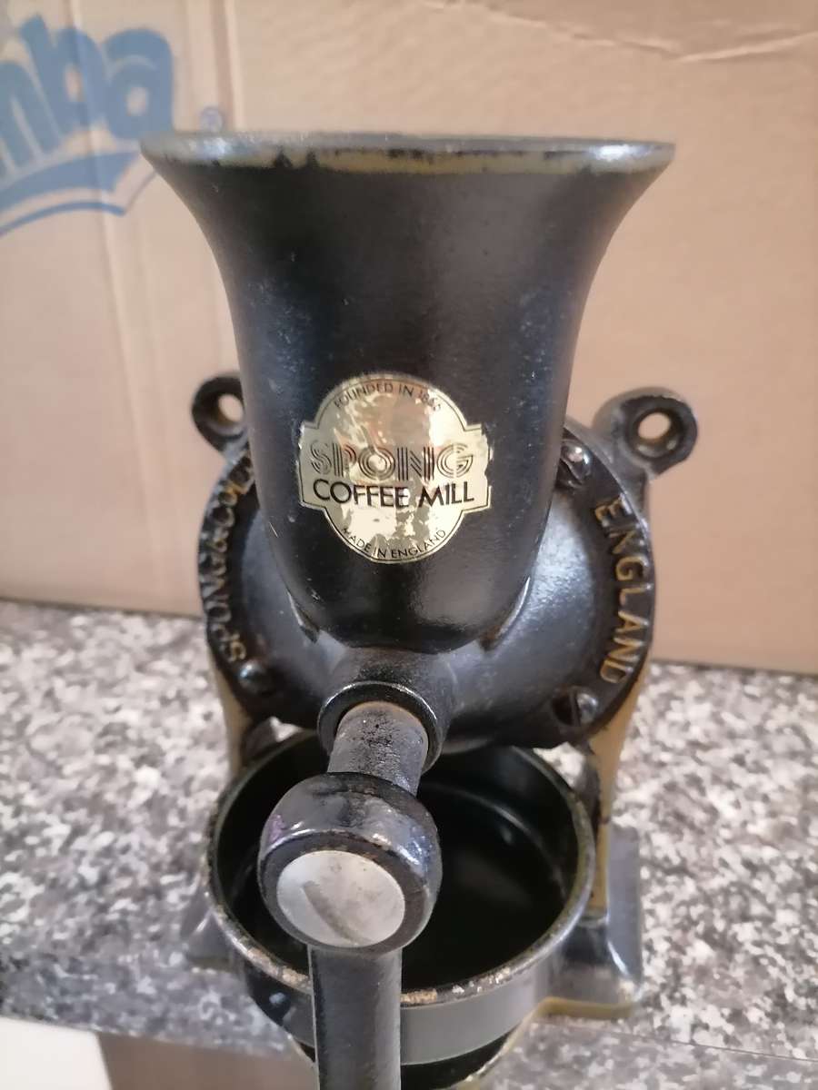 Antique Spong & Co Coffee Grinder LTD London No 2 Made In England Vintage AMAZING CONDITION COMPLETE