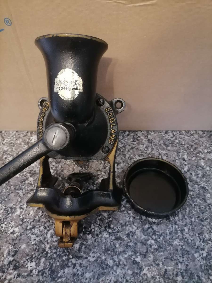 Antique Spong & Co Coffee Grinder LTD London No 2 Made In England Vintage AMAZING CONDITION COMPLETE