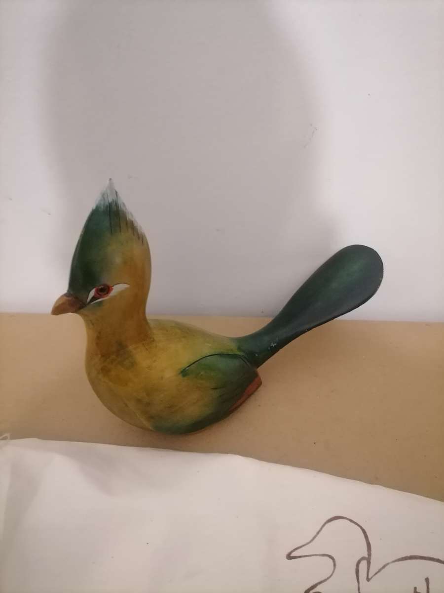 Feathers Gallery Knysna Birds of Africa Lourie Hand Carved Limited Edition - 799/975 - Original Bag