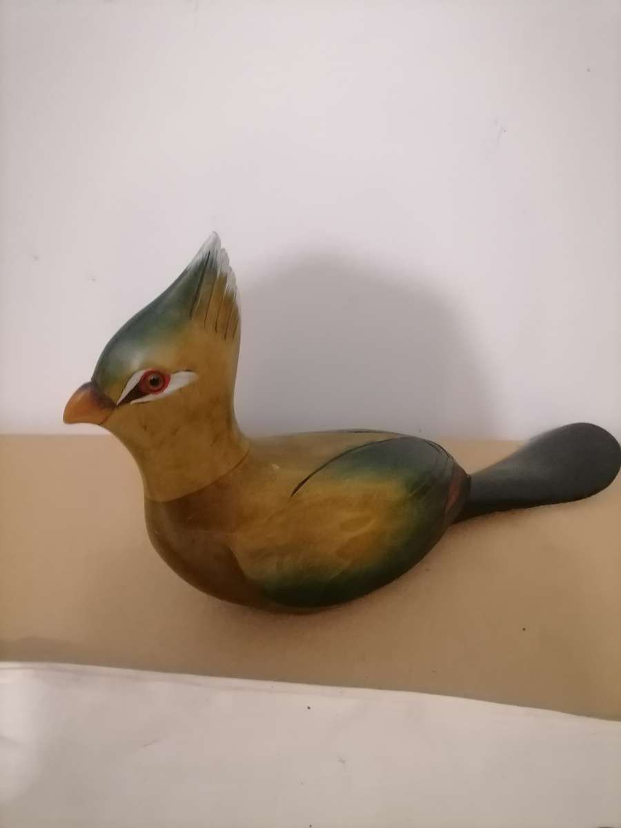 Feathers Gallery Knysna Birds of Africa Lourie Hand Carved Limited Edition - 690/975 - Original Bag