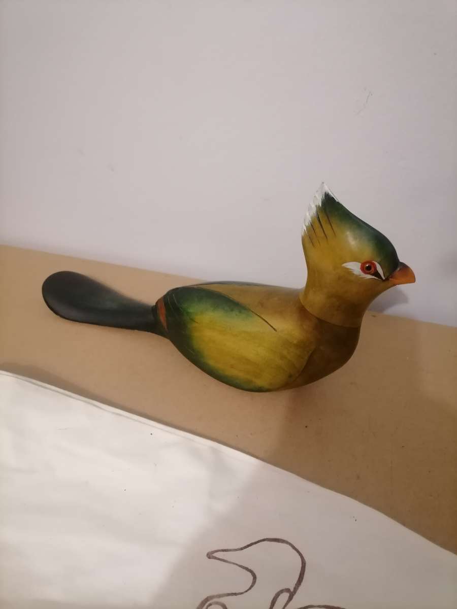 Feathers Gallery Knysna Birds of Africa Lourie Hand Carved Limited Edition - 690/975 - Original Bag