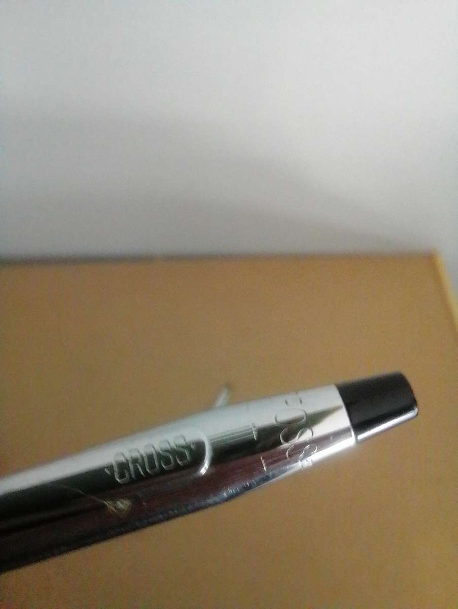 Genuine CROSS Silver Ballpoint Pen and Pencil Writing Set