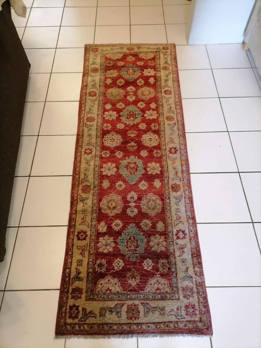 Afghan Ziegler Runner Rug - 215 CM X 80 CM - WOOL - AFGHANISTAN - HAND KNOTTED - MAGNIFICENT CONDITI