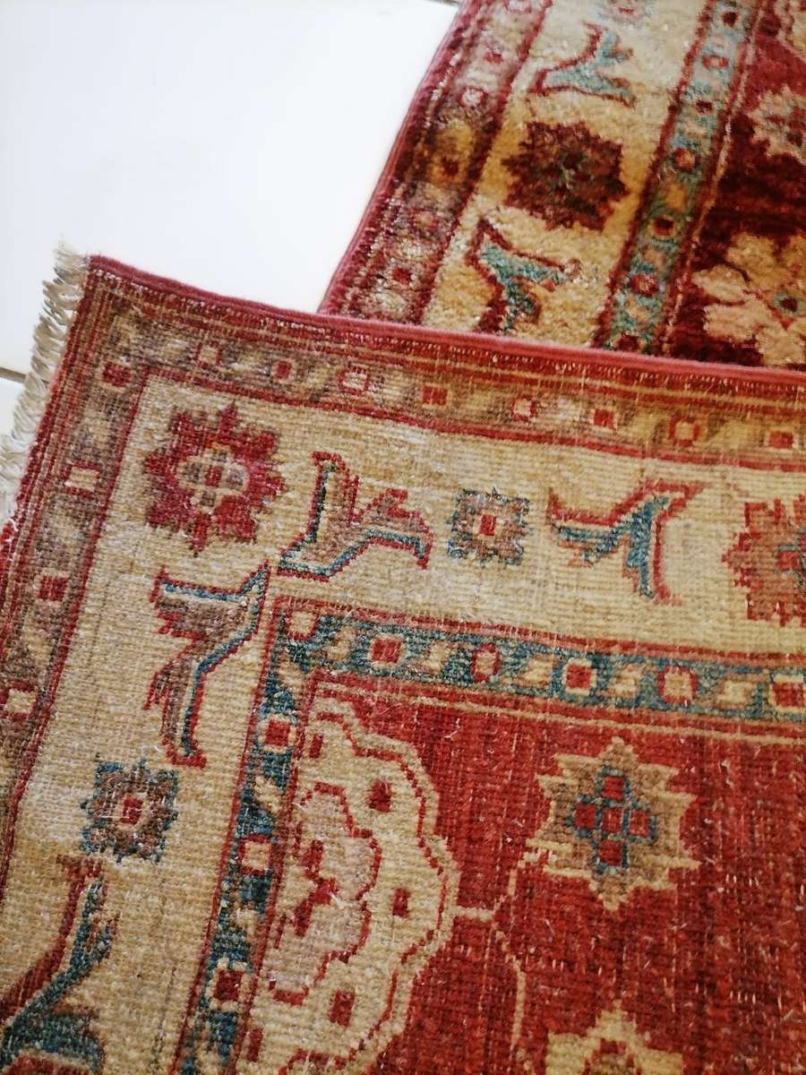 Afghan Ziegler Runner Rug - 215 CM X 80 CM - WOOL - AFGHANISTAN - HAND KNOTTED - MAGNIFICENT CONDITI