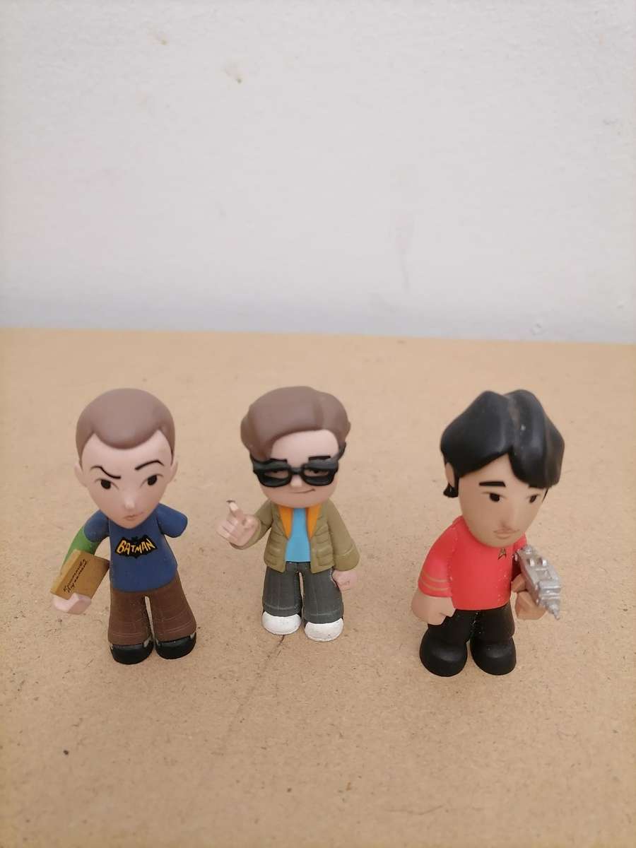 Minis Fuko Pop's - Highly Collectable - Raj Koothrappali, Leonard, Sheldon, 2.5-Inch Minifigure's