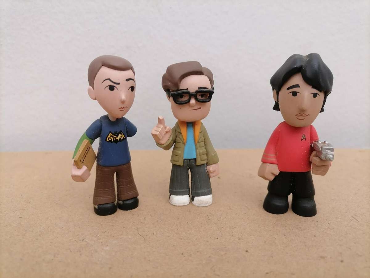 Minis Fuko Pop's - Highly Collectable - Raj Koothrappali, Leonard, Sheldon, 2.5-Inch Minifigure's