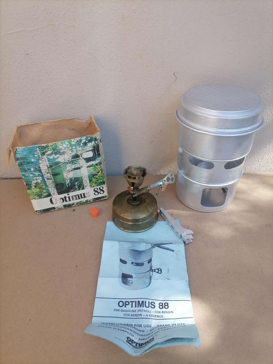 Vintage 1970's Optimus 88 Stove Complete 100% Working with Booklet & Box