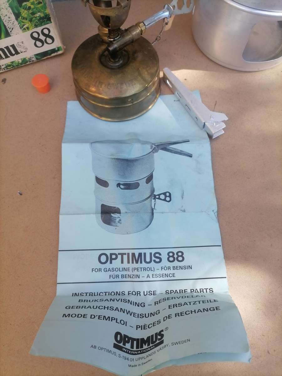Vintage 1970's Optimus 88 Stove Complete 100% Working with Booklet & Box