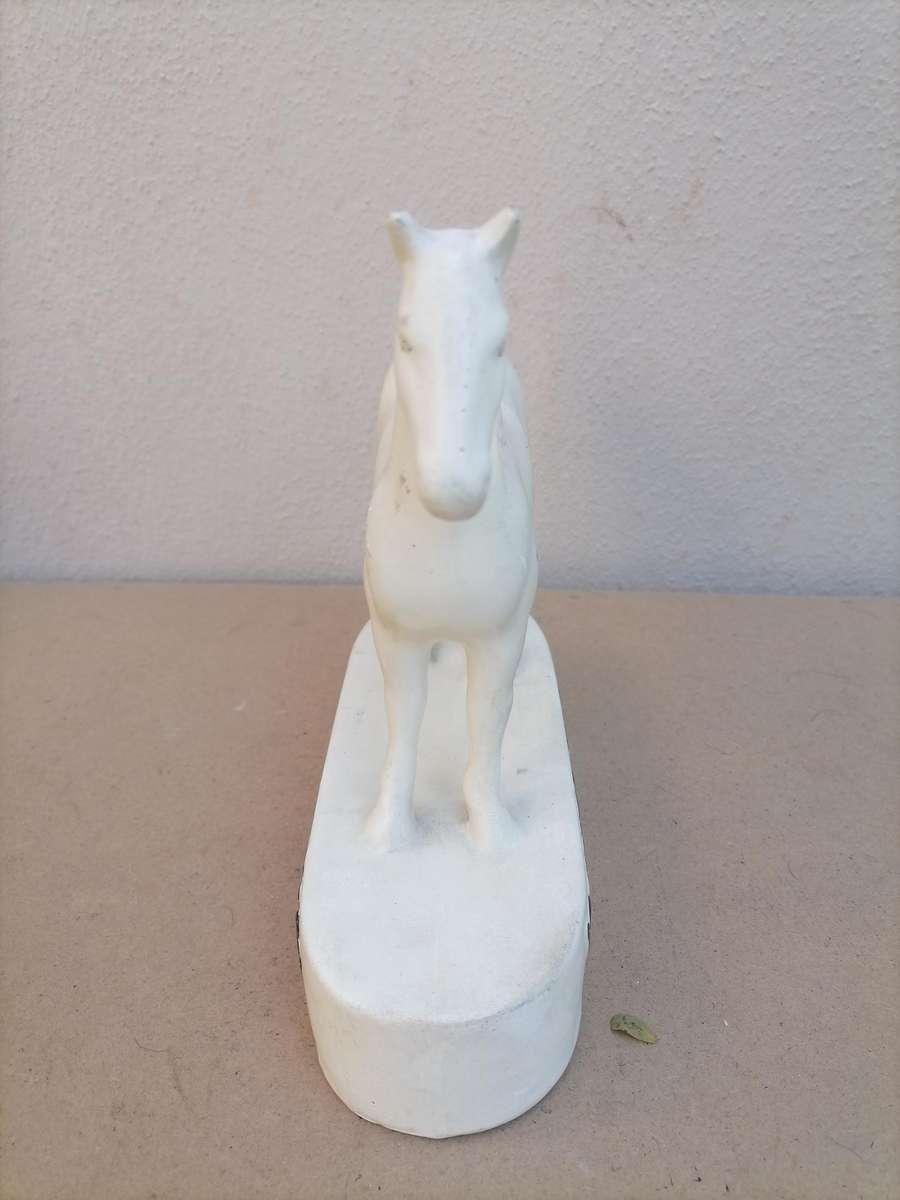 Collectible original 1950s advertise White Horse Scotch Whisky porcelain statue - 20 CM