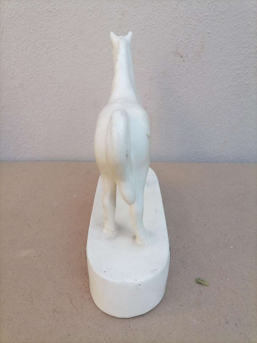 Collectible original 1950s advertise White Horse Scotch Whisky porcelain statue - 20 CM