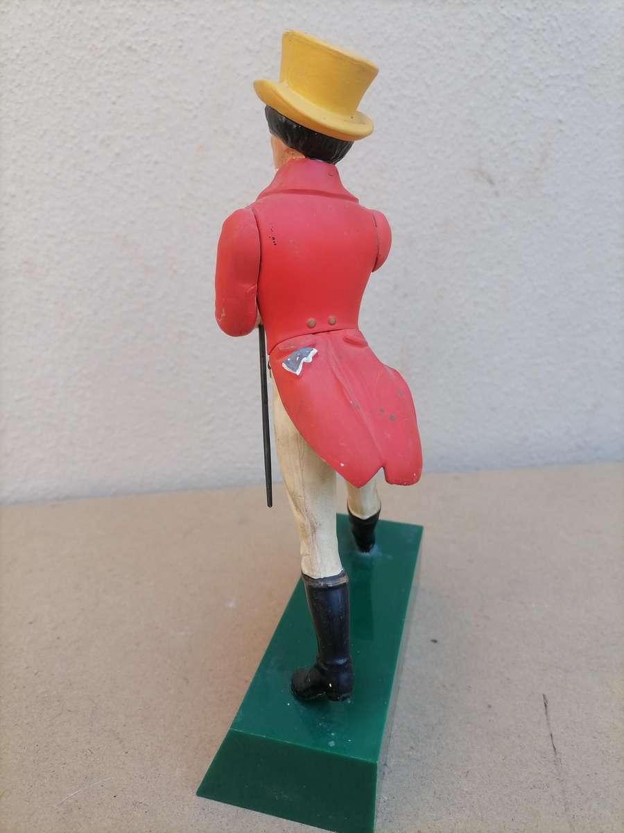 1950"JOHNNIE WALKER" Old Scotch Whisky Vintage Bar Display Advertising Figure Plastic Statue 21 CM